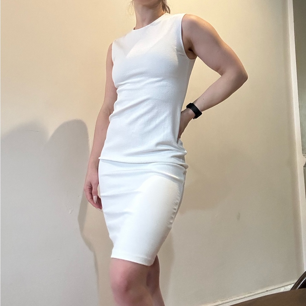 Vince, white dress knee length